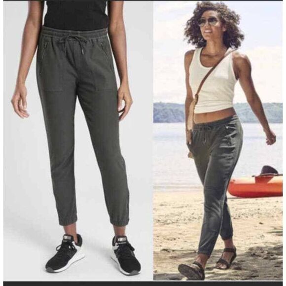 Athleta Farallon Jogger Grey Athletic Lounge Pants - Picture 1 of 5